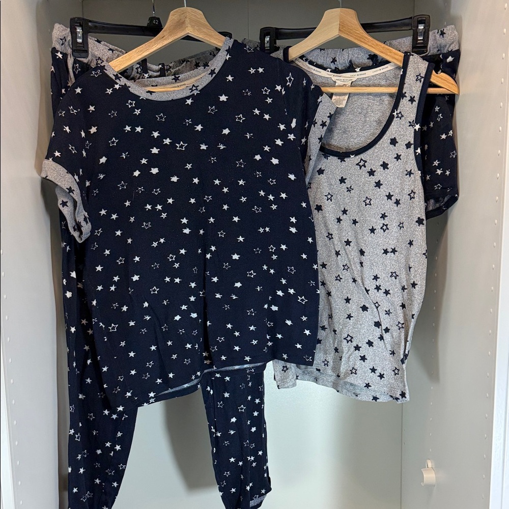 Lucky Brand Starry Night 4 Piece Pajama Set